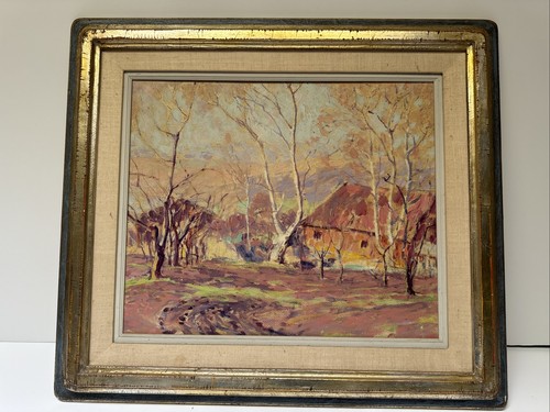 Antique impressionist painting - antique,
